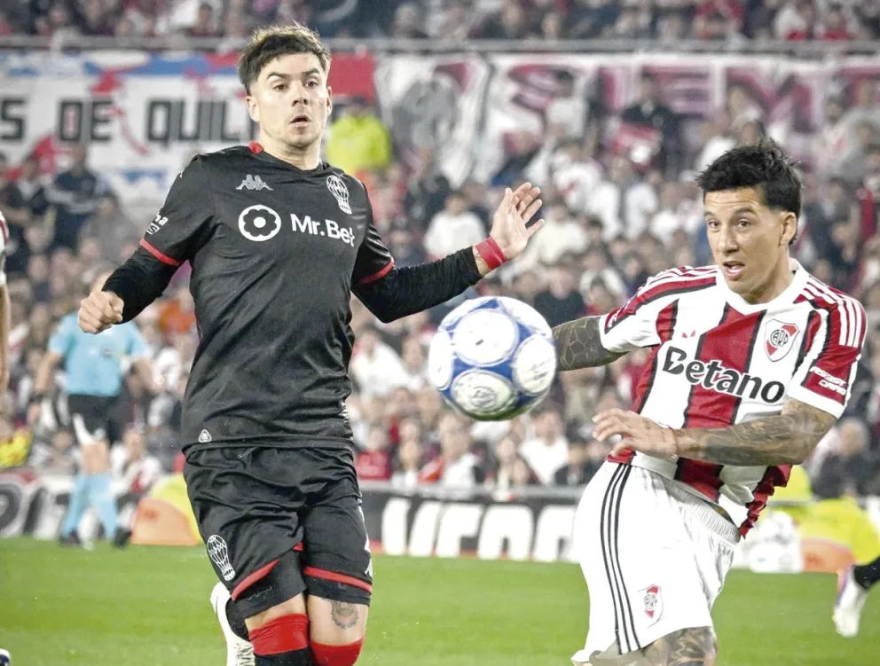 River tuvo chances de igualar sobre el final en casa.
Foto: liga profesional
