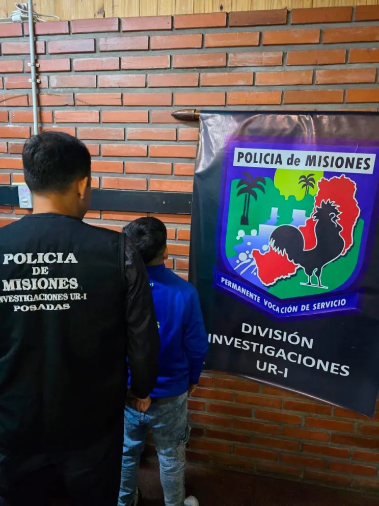 Marcos B. (19) fue arrestado ayer en el barrio La Flor.  Foto: polmis