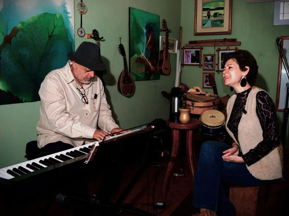 Karoso Zuetta y Nerina Bader llevan siendo compañeros de carrera y vida hace más de 20 años. Foto: Julián Grondona