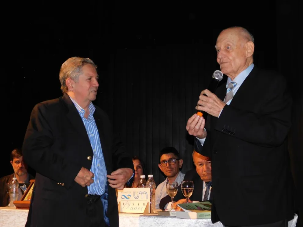 Nicolás Ziman y Pedro Scherer, hijos de pioneros. //Foto: Miguel Garcete.