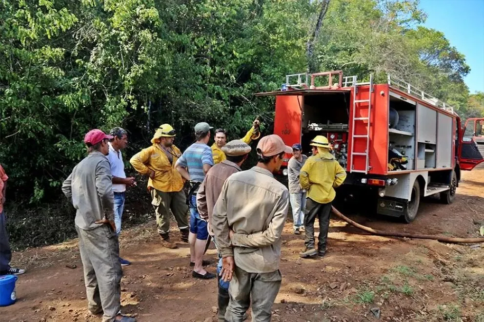 Actualmente, cuando hay un incendio en la localidad, los vecinos son asistidos por cuarteles de municipios cercanos como Cerro Corá.| Foto: archivo
