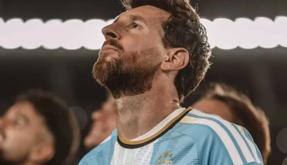 Una de las fotos que Lionel Messi eligió para acompañar su mensaje.