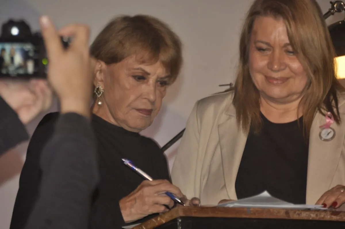 Mirtha Ibarra durante el homenaje