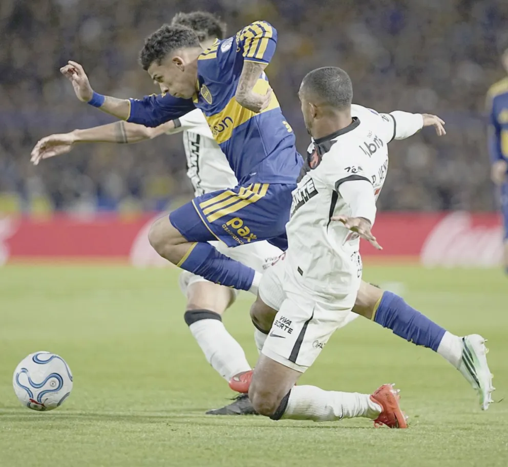 Leonel Flores fue el distinto, pero Boca estuvo impreciso. Foto: prensa boca