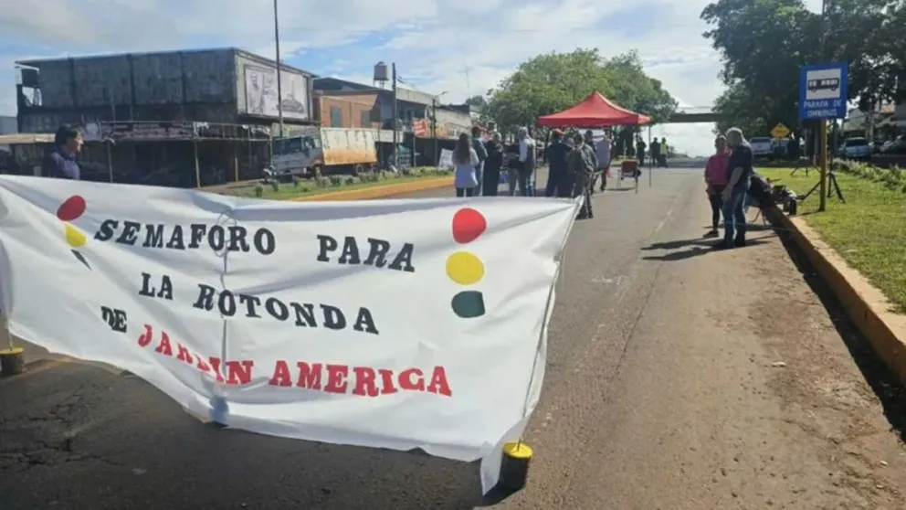 La movilización se extendió hasta el mediodía de ayer. Foto: Esteban González