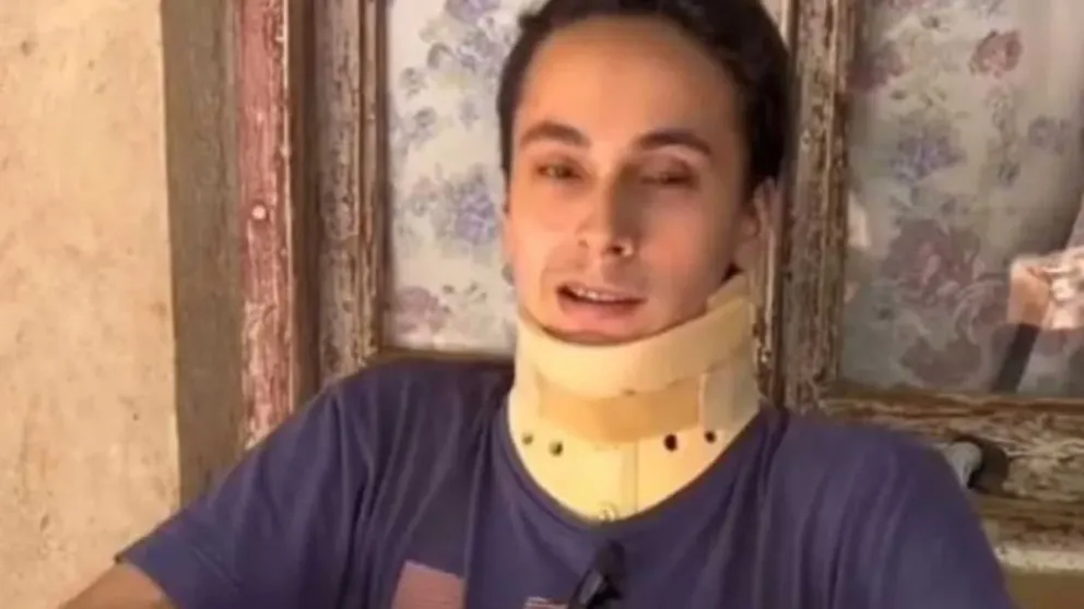 Gustavo Báez sufrió traumatismos, fracturas y una parálisis parcial.