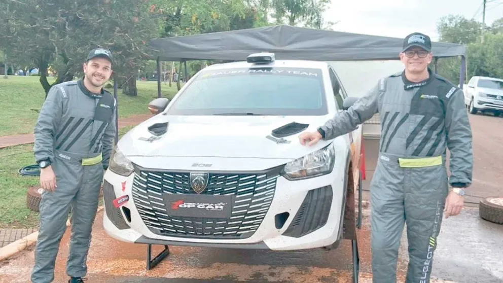 Horacio Sauer y Lucas Houchuk estrenarán el Peugeot 208 Rally4 en Campo Grande, con cambios en el cronograma por las lluvias.