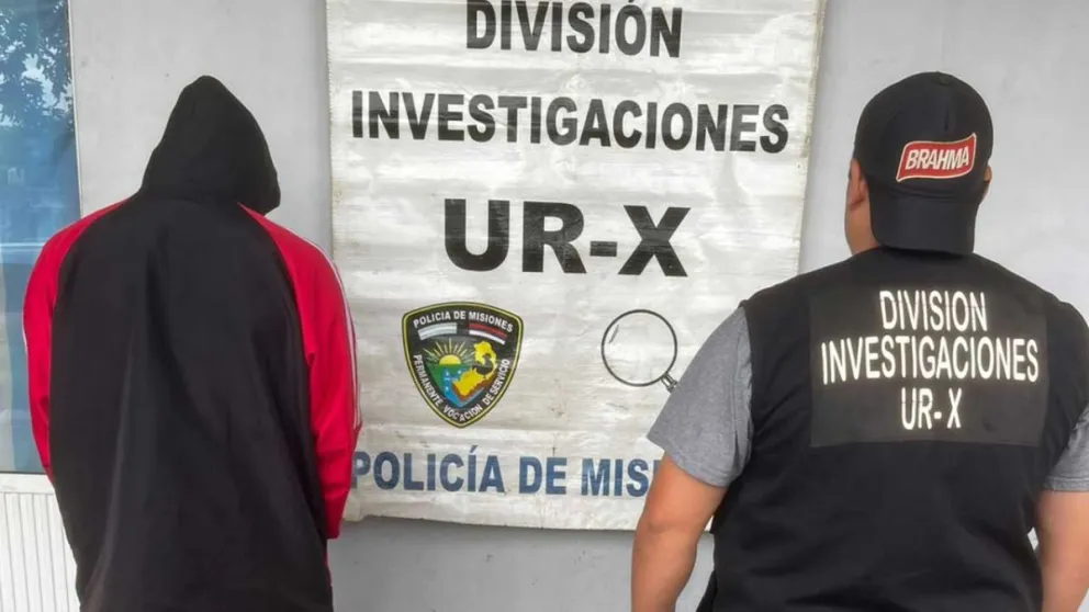 El implicado fue detenido luego de un operativo desplegado por la División Investigaciones de la UR-X. Foto: Polmis