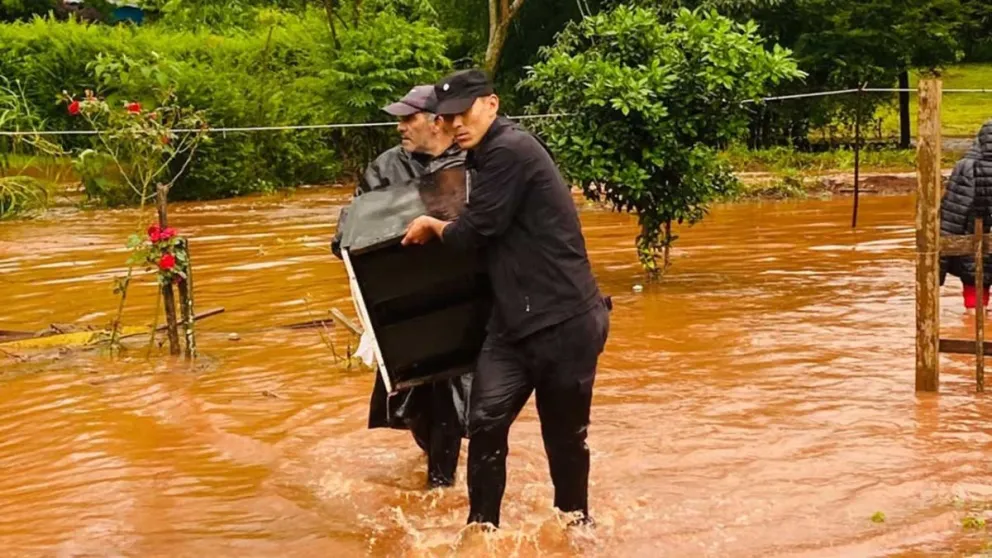Las lluvias fueron tan copiosas que produjeron crecidas y anegamientos en diferentes puntos de la provincia. 